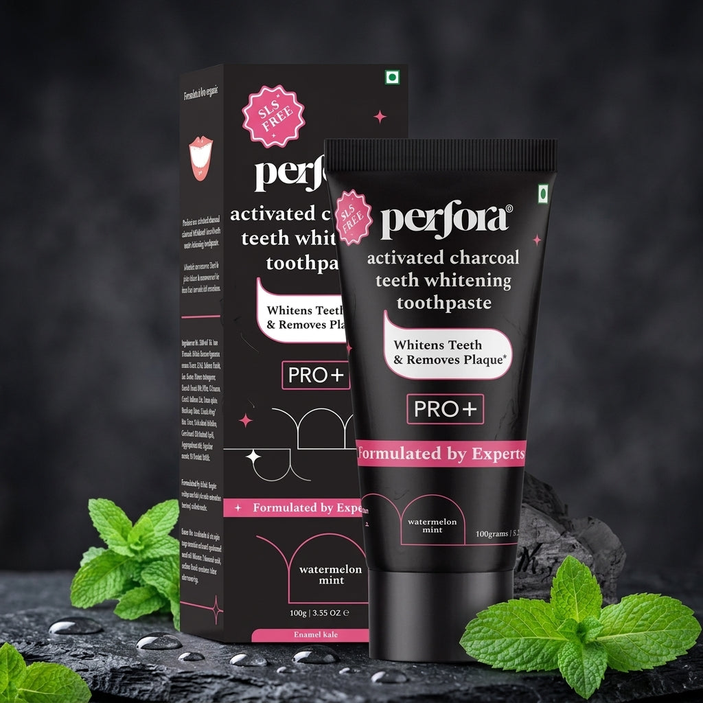 Perfora Activated Charcoal Whitening Toothpaste, 100 g | Watermelon Mint