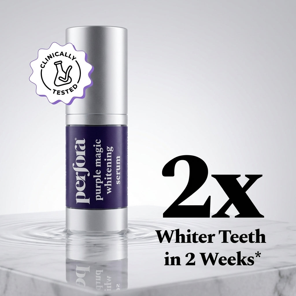 Perfora Purple Teeth Whitening Toothpaste Serum, 30 ml | Apple Peach